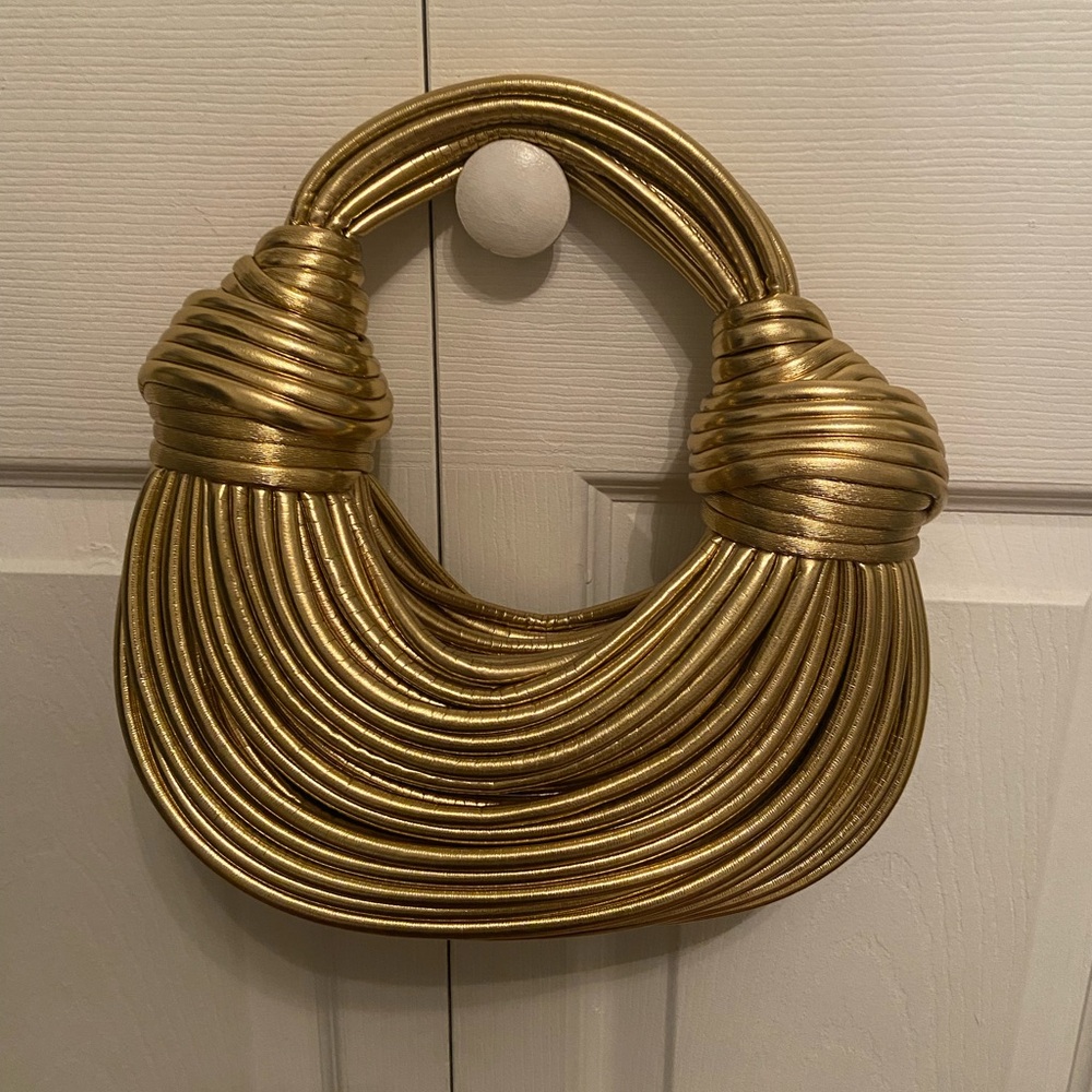 Gold top handle bag - Picture 2 of 3